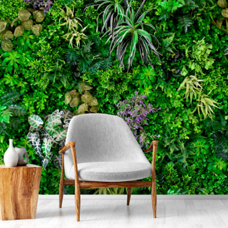 Papel de Parede Personalizado Jardim Vertical em Oferta na Shopee