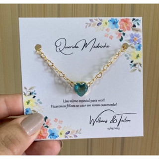 tag para pulseira das madrinhas