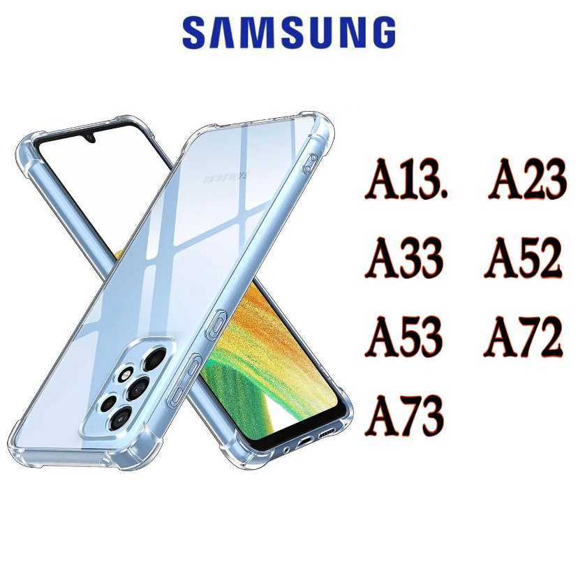 Capa transparente capinha TPU Anti Shock Impacto samsung A13 A23 A33 A53 A52 A72 A73 em Oferta na Shopee