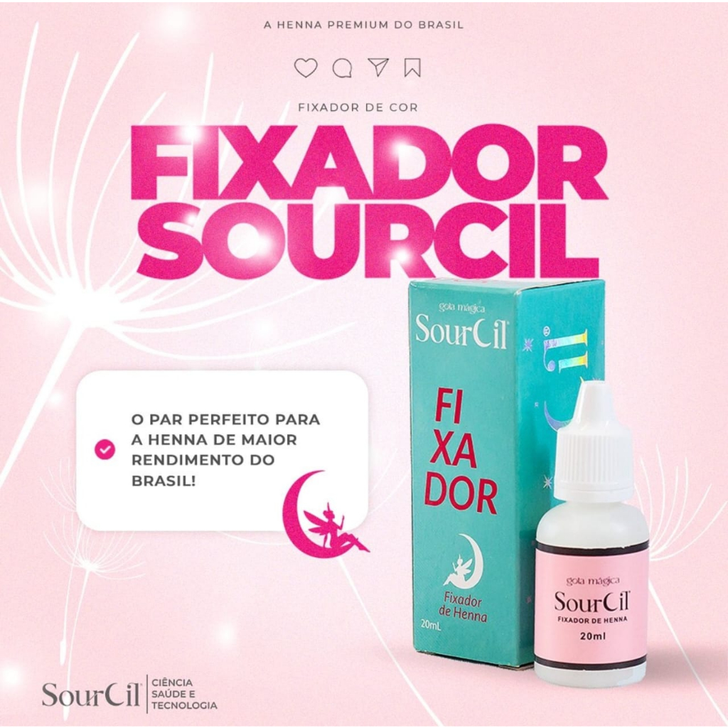FIXADOR De Henna Sobrancelha SOURCIL 20 ML em Oferta na Shopee