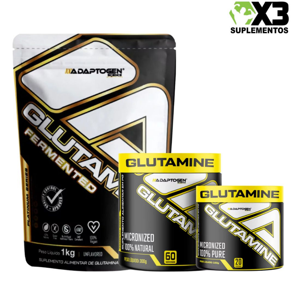 Glutamina Platinum Series 100gr/300gr ou 1Kg - Adaptogen