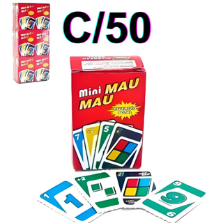 50 UNIDADE  UNO MINI MAU MAU 54 CARTAS PRENDA LEMBRANCINHA em Oferta na Shopee