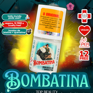 Base Bombatina Biotina e Queratina 12 Free Sos Unhas Top Beauty