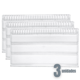 Kit 3 Prateleiras Acrílica Geladeira Continental Copacabana Bosch Mabe Grade Refrigerador