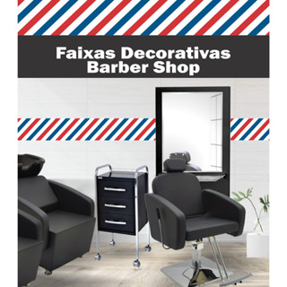 Faixa Adesiva Decorativa Para Barbearia Barbershop Decoração Salão - MODELO 005