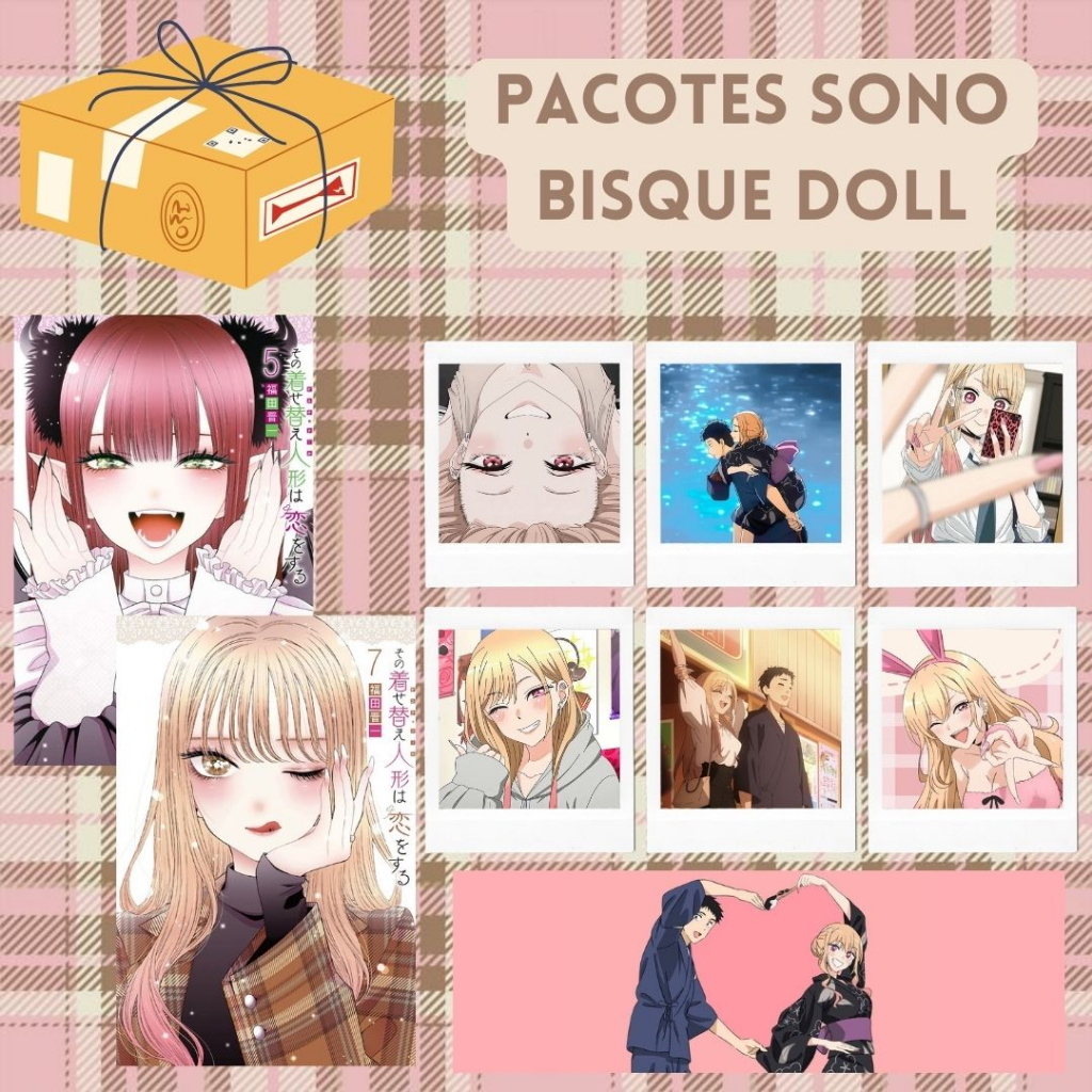 Pacotes Sono Bisque Doll/My Dress-up Darling - Poster + Marca Página + Adesivos e mais em Oferta na Shopee
