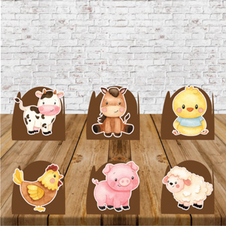 50 Forminhas Docinhos Fazendinha Aquarela em Oferta na Shopee