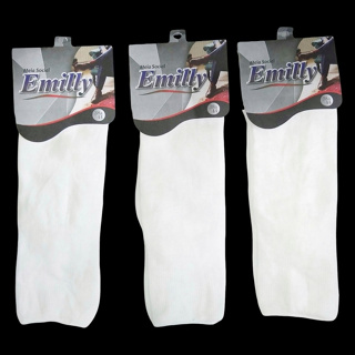 Kit 3 Pares Meia Social Masculina Branca Emilly em Oferta na Shopee