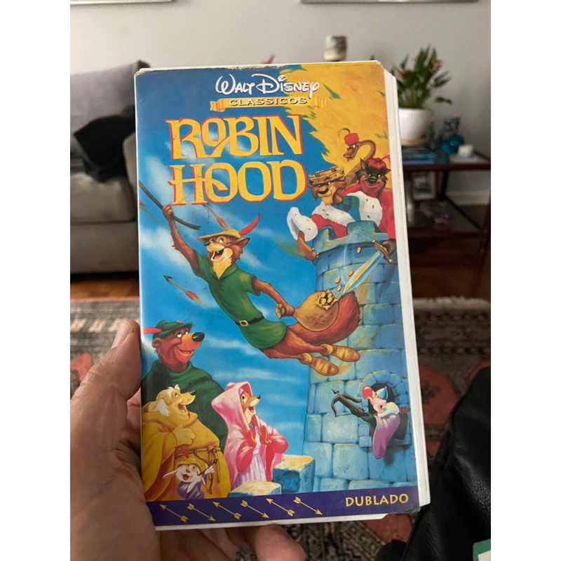 FITA VHS ROBIN HOOD DUBLADO DA WALT DISNEY ORIGINAL