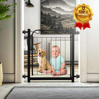 Grade Portão Pet de Proteção 69 a 73,5 / 79 a 83,5 para Cachorro Cães Envio Imediato