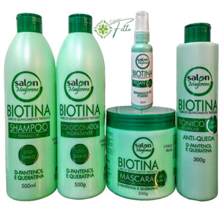 kit Biotina maycrene (Shamp,cond,másc)+ Òleo biotina 60ml+ tonico biotina 300ml