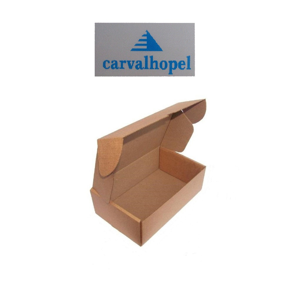 100 Caixas de papelão auto montavel C120XL080XA030
