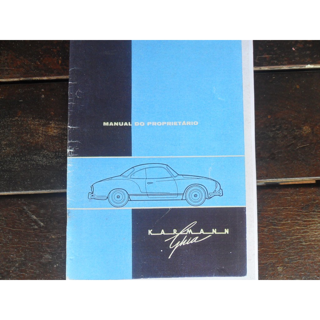 Réplica do Manual Do Proprietário Karmann Ghia 1964 1965 1966