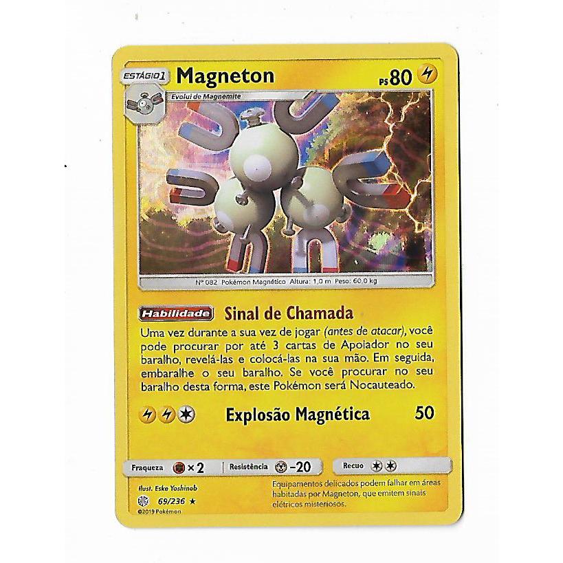 Pokemon Magneton Holofoil Sol e Lua Eclipse Cósmico