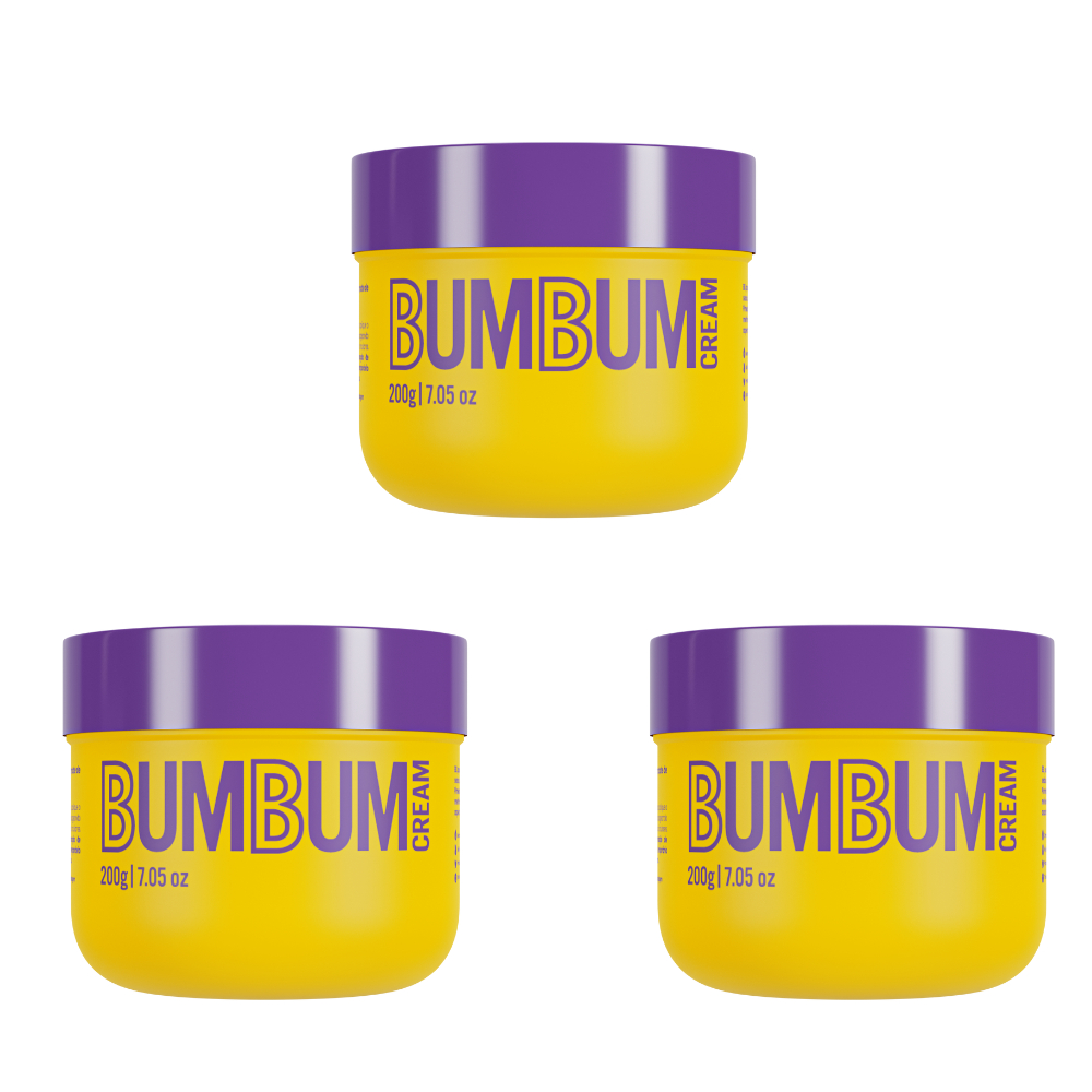 Kit 3x Bumbum Cream - Creme Para Celulite e Estrias