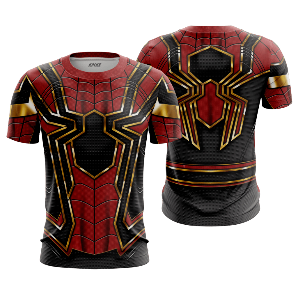 Camisa Camiseta Dryfit Premium  Super Heróis  Homem Aranha Traje 3D Iron spider Tom Holland Adulto Infantil