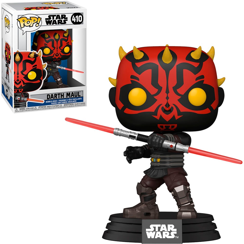 FUNKO POP STAR WARS: CLONE WARS - DARTH MAUL 410 NOVO ORIGINAL em Oferta na Shopee