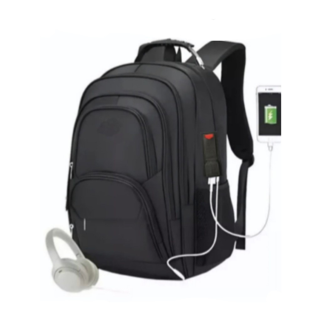 Mochila Bolsa Reforçada Notebook Escolar Faculdade C/ Cabo De Aço Ótima em Oferta na Shopee