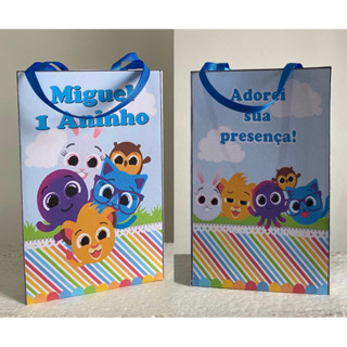 Sacolinha surpresa Bolo fofos azul 10 unidades