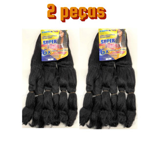 Kit 2 Pacotes Cabelo Jumbo Tranças Box Braid Total 800Gramas