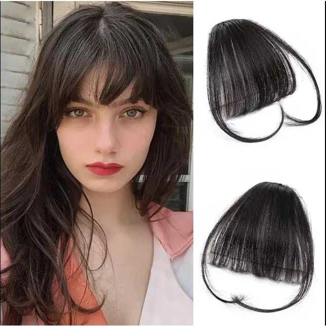 Franja Tic Tac aplique lisa Idêntica Cabelo Humano em Oferta na Shopee