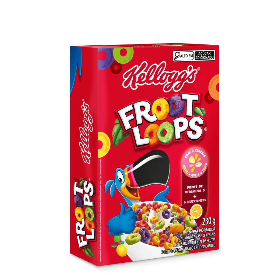 Cereal Froot Loops® sabor de Frutas Kellogg's® 230g em Oferta na Shopee