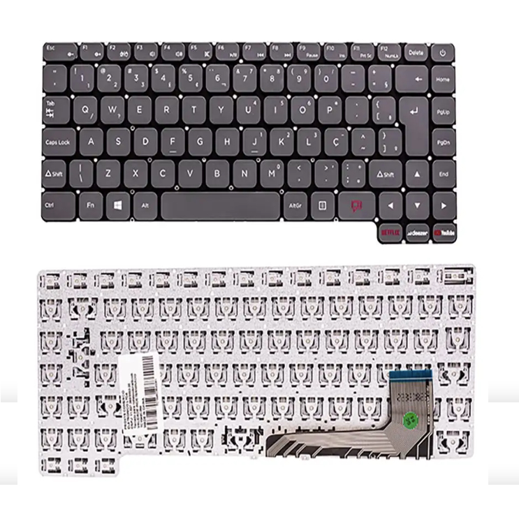Teclado Positivo Motion Gray Q646c Q464c. C4128c-s - BR - No Frame