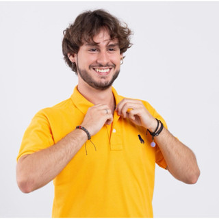 camisa polo masculino básica P M G GG na marca estilo rei