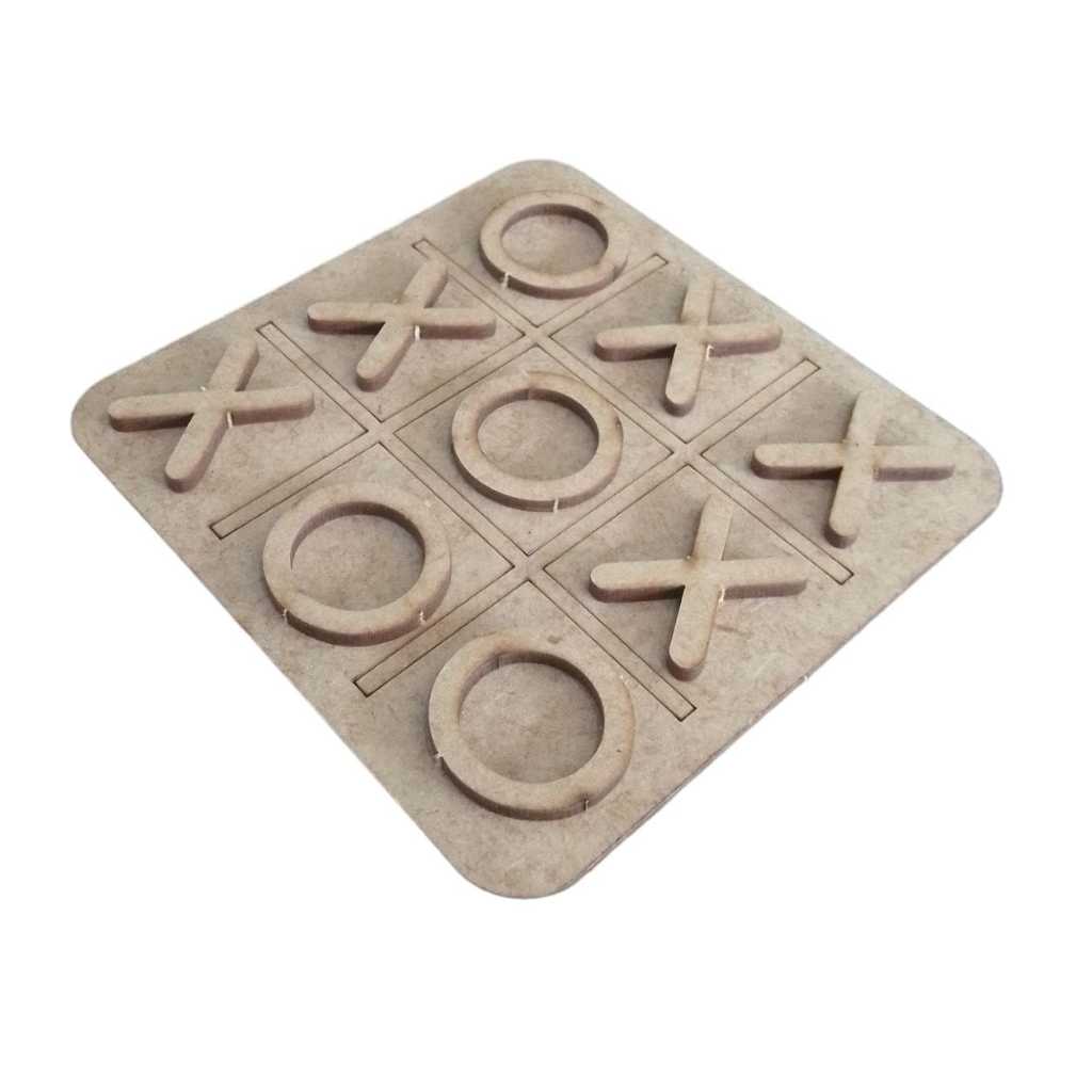 10 Jogos da Velha em MDF 10x10 cm  Brinquedo Presente Lembrancinha Festa