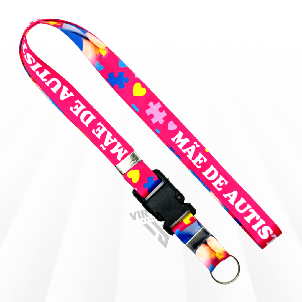 Kit 03 Cordões Autismo Mãe e Pai de Autismo Autista com Engate — imagem 2 de 2