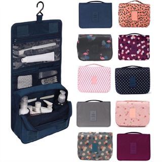 Necessaire Organizadora Bolsa Viagem Higiene Pessoal Com Divisória Cabide Gancho Estilos enviados aleatoriamente