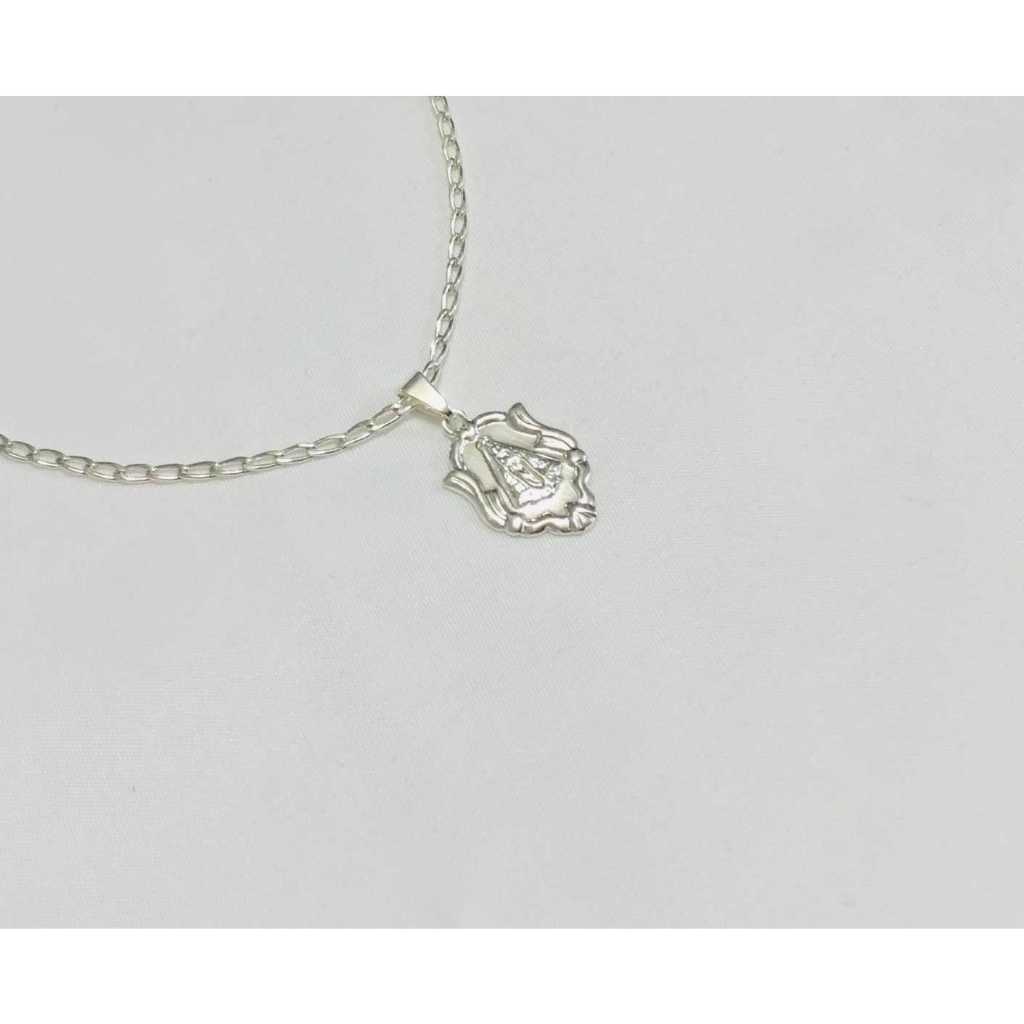Pingente Nossa Senhora Aparecida Moldura Folheado há Prata 950 - Ref. 826