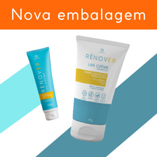Lan creme Hidratante Prebiótico 90g para ressecamento e rachaduras na pele akmos