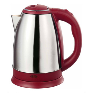 Chaleira elétrica Jarra Bule Aço Inox 110v Café Chá 1.8L cor Vermelha