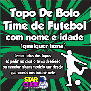 Topo De Bolo Times de Futebol Todos os temas em Oferta na Shopee