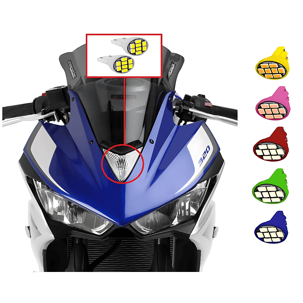 Led Yamaha R3 Pingo T10 Farol Lanterna 2 Peças