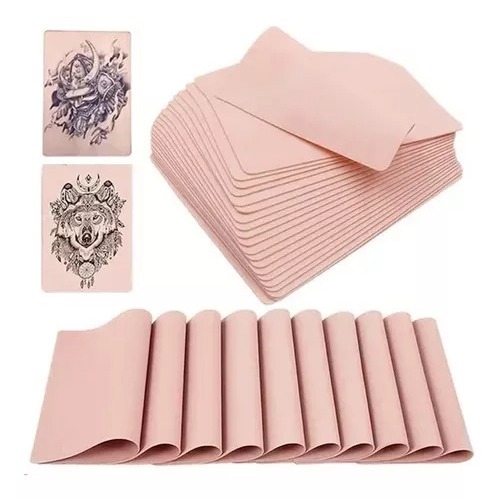 Kit 10 Peles Artificiais para Treino Microblading Tattoo Tatuagem