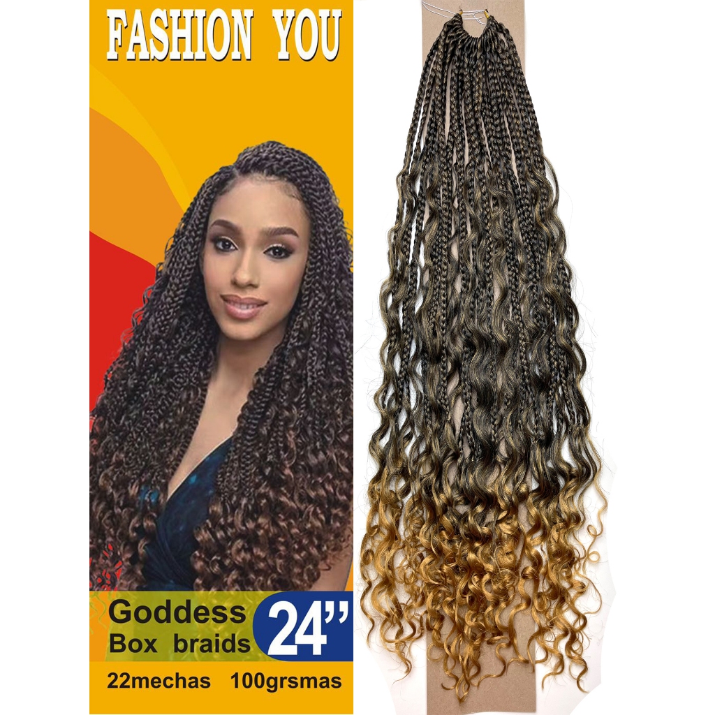 Cabelo Crochet Goddess Box Trança Braid 24" 100g Fashion You