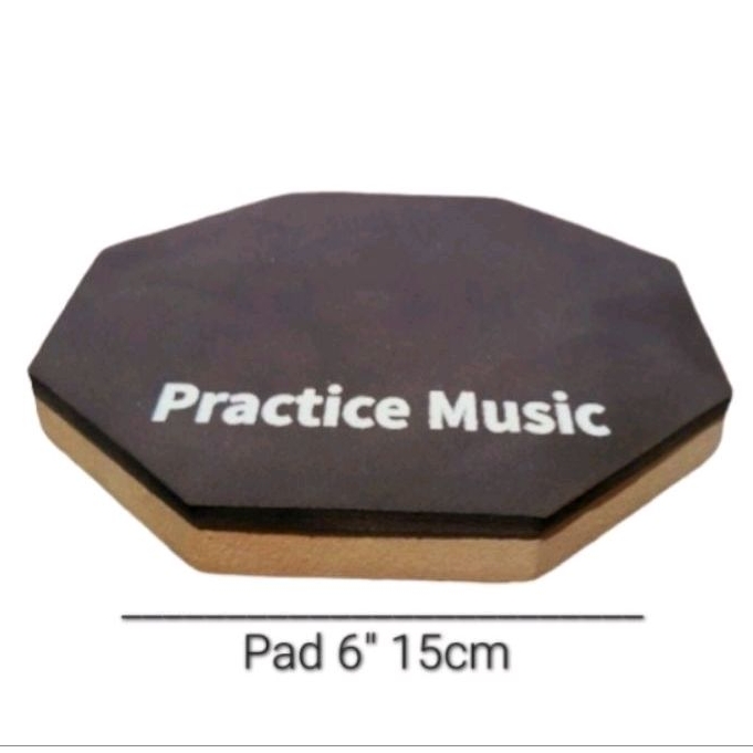 1 Pad de estudo Treino 15cm Práticavel de bateria