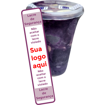 Lacres de Segurança PERSONALIZADOS Adesivo Delivery Açaí Sorveteria Destrutível Pizzaria Hambúrguer Lanche Hot Dog