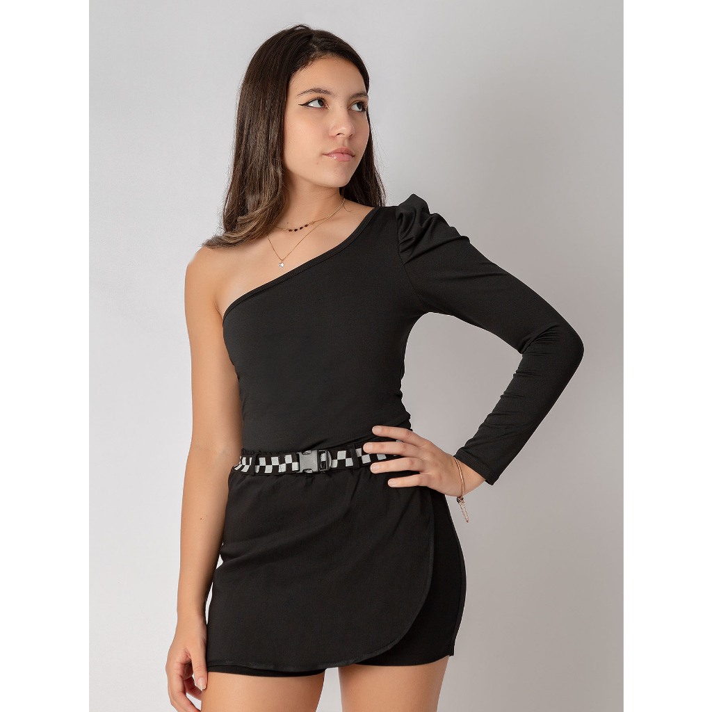 BLUSA FASHION MENINA ESTILOSA MULA MANCA