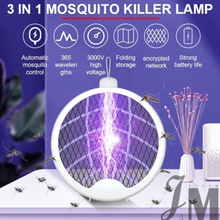 Raquete Eletrica 4 Em 1 Lâmpada Mata Mosquito Mosquiteiro Eletrico Repelente Eletronico Lâmpada UV 3000V Armadilha Mosquito