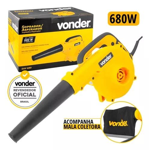 Soprador Aspirador Vonder SAV680 680W Com Saco Coletor