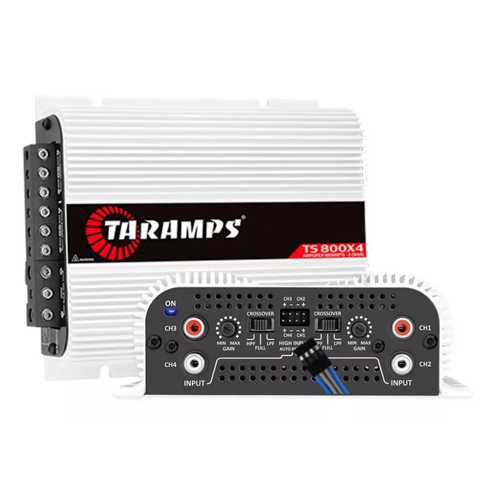 Modulo Taramps Amplificador Som 800w 4 Canais 2 Ohms Ts800x4 Cor Branco