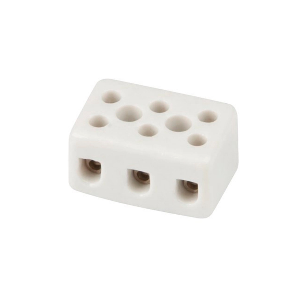 Conector Porcelana Para Fio Ate 6mm Branco 600V 25A Sindal em Oferta na Shopee