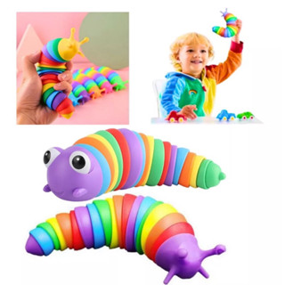 Brinquedo Lesma Caracol Lagarta De Minhocas / lagosta colorido Alivia o Estresse