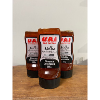 Kit com 3 Molhos Agridoces de Pimenta Defumada UAI.
