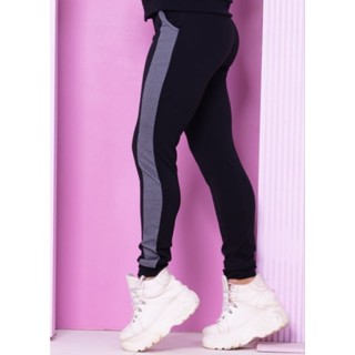 CALÇA JOGGER FAIXA LATERAL COM BOLSO P ao G3
