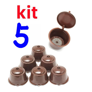 1/3/5 Pcs Cápsula Café Reutilizável Dolce Gusto Recarregável Refrescante Efectivo Promoção em Oferta na Shopee