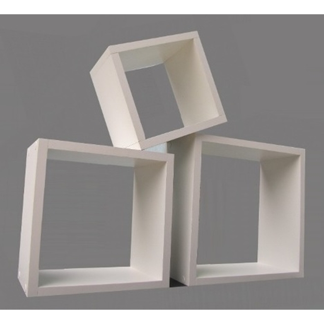 Kit de nichos 30/25/20 Várias Cores 10 prof Quarto Bebe Decoração Escritório